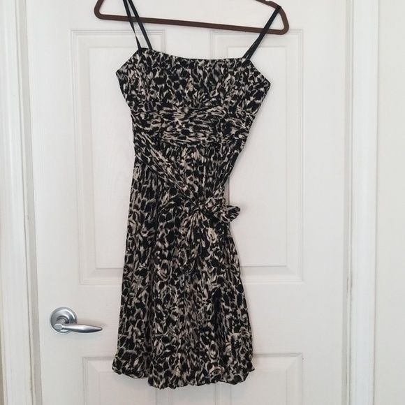 BCBCMaxazria staples silk leopard cocktail dress - Picture 1 of 5